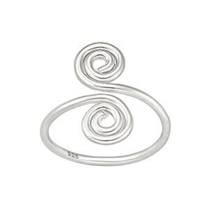 NWT Adjustible Sterling Silver spiral Toe ring